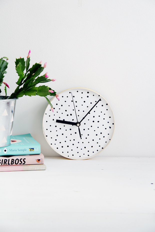 How-To: Polka Dot Wall Clock